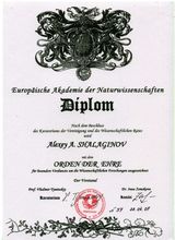 Диплом к Европейскому ордену "Орден чести", Ганновер, Германия, 2006